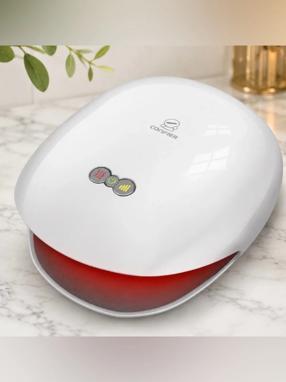 COMFIER FSA Wireless Hand Massager with Heat,3 Levels Compression & Heating